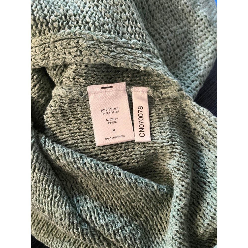 Soho New York & Co Sage Green Knit Tank Top Crisscross Back Sleeveless Sweater S - Picture 7 of 9